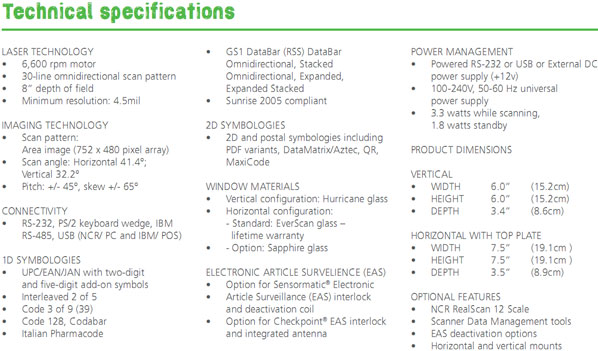 NCR RealScan 84