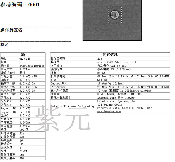 Microscan LVS INTEGRA 9510